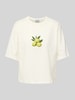 JAKE*S STUDIO WOMAN Oversized T-Shirt mit Motiv-Print Offwhite