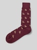 PAUL SMITH Socken mit gerippten Bündchen Modell 'IRWIN BULLDOG' Rot