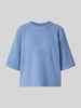 Soyaconcept Loose-Fit Pullover mit 3/4-Arm Hellblau Melange