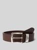 Emporio Armani Riem met doornsluiting, model 'CINTURA' Donkerbruin