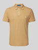 Polo Ralph Lauren Custom Slim Fit Poloshirt mit Label-Stitching Senf