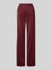 Pieces Regular fit broek met wijde pijpen, model 'FELICIA' Bordeaux