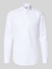 BOSS Slim Fit zakelijk overhemd van pure katoen model 'H-Hank-SP' Wit