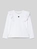 Guess Longsleeve mit Label-Detail Weiss