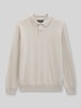 Marc O'Polo Sweter o kroju regular fit z mieszanki bawełny i żywej wełny Piaskowy