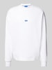 Hugo Blue Sweatshirt mit Stehkragen Modell 'Nedro' Weiss