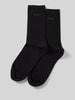 BOSS Socken mit Label-Print im 2er-Pack Black