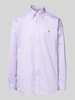 Polo Ralph Lauren Custom Fit Business-Hemd mit Button-Down-Kragen Flieder