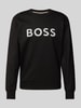 BOSS Sweatshirt mit Label-Stitching Modell 'Soleri' Black