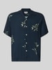 Selected Homme Regular Fit Freizeithemd aus reiner Viskose Modell 'TERRY' Marine