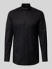 Eterna Slim Fit Businesshemd aus Twill Black