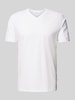 Lindbergh T-Shirt mit V-Ausschnitt Offwhite