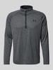 Under Armour Longsleeve aus Viskose mit Troyer-Kragen Anthrazit