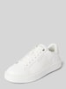 Karl Lagerfeld Leren sneakers met labelprint, model 'MAXI' Wit