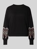 Only Regular Fit Sweatshirt aus Baumwoll-Mix Modell 'BROOKE' Black