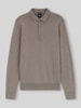 BOSS Regular Fit Poloshirt aus reiner Wolle Modell 'Lancione' Beige