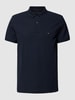 Tommy Hilfiger Poloshirt mit Label-Detail Marineblau