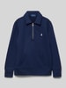 Polo Ralph Lauren Teens Sweatshirt met platte kraag en ritssluiting Marineblauw