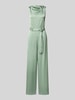 COMMA Jumpsuit aus Satin im ärmellosen Design Mint