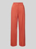 Jake*s Collection Straight leg stoffen broek met steekzakken Roestrood