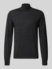 Jake*s Studio Men Regular Fit Rollkragenpullover aus reiner Wolle Anthrazit