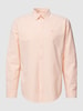 MCNEAL Freizeithemd mit Button-Down-Kragen Neon Orange