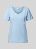 s.Oliver RED LABEL Regular Fit T-Shirt aus Baumwoll-Elasthan-Mix Hellblau