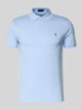 Polo Ralph Lauren Poloshirt mit Label-Stitching Hellblau