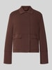 White Label Slim fit blazer van katoenmix Donkerbruin