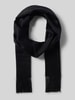 Fraas Sjaal met koordjes, model 'Cashmink' Zwart