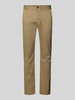 BOSS Orange Slim Fit Chino mit Eingrifftaschen Camel