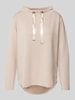 More & More Sweatshirt met opstaande kraag Beige