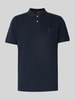 MCNEAL Poloshirt met labelstitching Donkerblauw