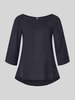ZABAIONE Regular Fit Leinenbluse mit 3/4-Arm Modell 'La44ura' Marine
