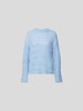 Holzweiler Pullover mit Rundhalsausschnitt Hellblau