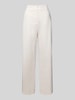 Jake*s Collection Straight leg stoffen broek met steekzakken Beige