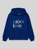 Calvin Klein Jeans Hoodie mit Label-Print Royal