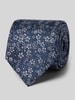 MONTI Krawatte aus Seide im Allover-Look (7,5 cm) Blau