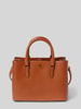 Lauren Ralph Lauren Handtasche mit Label-Applikation Modell 'MARCY' Cognac