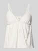 ONLY regular fit top met bandjes met gaatjesmotief model 'SMILLA' Offwhite