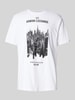 ARMANI EXCHANGE T-Shirt mit Label-Motiv-Print Weiss