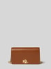 Lauren Ralph Lauren Schoudertas met labelapplicatie Cognac