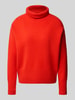 SUNCOO PARIS Rollkragenpullover aus Leinen Modell 'PALACE' Rot