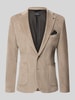 Zuitable Slim Fit Sakko aus Baumwoll-Mix in Cord-Optik Modell 'Nick' Sand