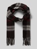 FRAAS Schal mit Kordel-Abschluss Modell 'Karo' Black