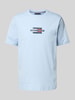 Tommy Hilfiger Regular Fit T-Shirt aus reiner Baumwolle Hellblau