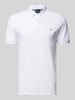 Christian Berg Men Poloshirt met labeldetail Wit