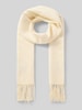 Marc O'Polo Szal z czystej żywej wełny Złamany biały