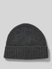 MCNEAL Czapka beanie z mieszanki wełny i kaszmiru Antracytowy melanż