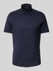 OLYMP Level Five Slim Fit Businesshemd mit 1/2-Arm Modell 'NEW YORK' Marine